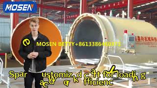 DN2230 industrial electric rubber curing autoclave for rubber roller vulcanization [upl. by Bocaj]