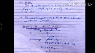 2D Transformation Shearing  lecture 27computer graphics [upl. by Adalia543]