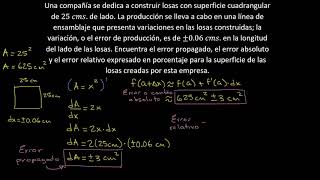 Aproximación lineal y diferenciales Aplicación Ejemplo 1 [upl. by Sirahc]