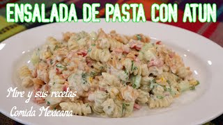 Ensalada de Pasta con Atún [upl. by Craw]