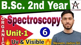 BSc 2nd Year Organic Chemistry In Hindi  Unit1  Spectroscopy  UV amp Visible  Lec6 [upl. by Riada696]