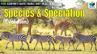 SPECIES AND SPECIATION  SPECIATION CSIR NET GATE  EVOLUTION [upl. by Daye]