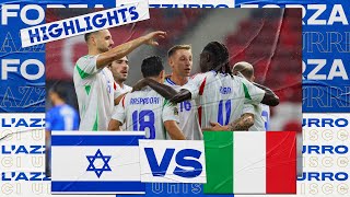 Highlights IsraeleItalia 12  Nations League 202425 [upl. by Hanni846]