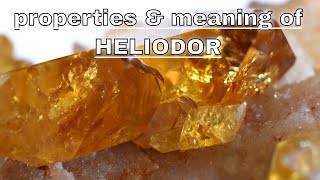 Heliodor Meaning Benefits and Spiritual Properties [upl. by Eesdnyl]