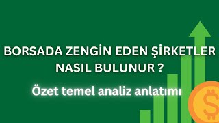 Temel analiz nasıl yapılır [upl. by Etnaid]