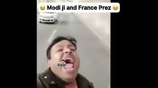 Modi ji Met France Prez  Dubbing [upl. by Nosnibor854]