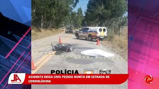 Motociclista morre após acidente em Cordislândia [upl. by Atinhoj880]