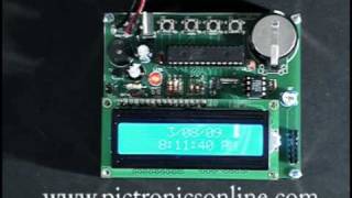 LCD Clock with Real Time Clock Date and Time and Temperature Display [upl. by Ettigdirb658]