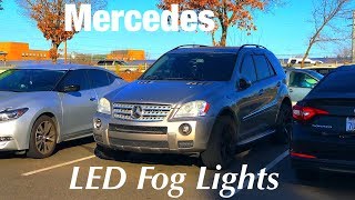 Mercedes ML LED Fog Lights Upgrade [upl. by Notsuj]