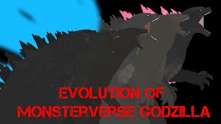 EVOLUTION OF MONSTERVERSE GODZILLA  A Godzilla Stick Nodes Animation [upl. by Adali359]