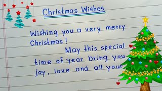 Christmas Day wishes  Christmas day message  Christmas day note [upl. by Norraj894]