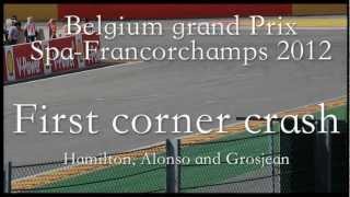 first corner crash  Belgium 020912 [upl. by Michaella]