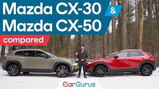 2024 Mazda CX30 vs 2024 Mazda CX50 [upl. by Atniuq]