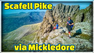 Scafell Pike via Mickledore drone fotage 4k video Janek Włóczykij Dji mini 3 pro [upl. by Azzil]