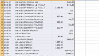 Contabilidad Gubernamental en Excel parte 3 mayorización curso contabilidad mayorizacion [upl. by Garlanda]