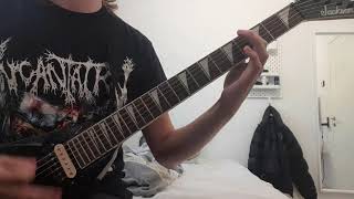 Mortician  Rabid guitar cover [upl. by Anerbes67]