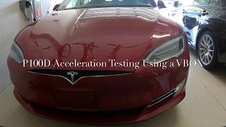 2017 Tesla Model S P100D Ludicrous Plus Acceleration 060MPH 24 Seconds Testing Using A VBOX [upl. by Asreht330]