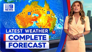 Australia Weather Update Heavy rainfall expected around Australia  9 News Australia [upl. by Yeznil]