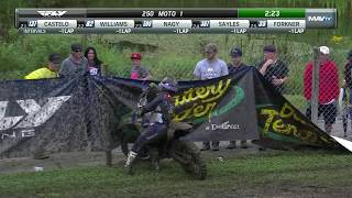 Unadilla 2018 Dylan Ferrandis gets some help from the fans [upl. by Aicercal]