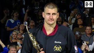 Nikola Jokić Receives the 202324 NBA MVP Trophy 🏆 [upl. by Whitman]