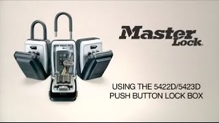 Master Lock 5422D amp 5423D Push Button Key Safes [upl. by Akym]