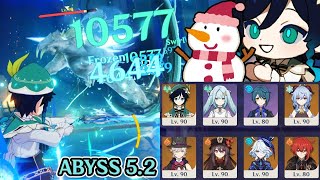 Venti wants to build a snowman in 52 Abyss floor 12  Genshin Impact [upl. by Kaine97]