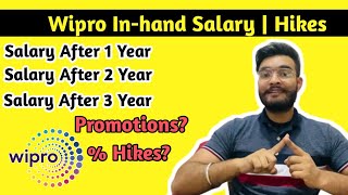 Wipro Salary After 1 Year  2 Year  3 Year  Salary hikes in Wipro  Inhand salary Wipro Promotion [upl. by Nottus]