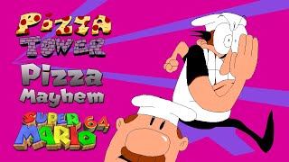 Pizza Tower  Pizza Mayhem  SM64 Remix [upl. by Legnaros]