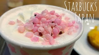 Starbucks Japan Seasonal Sakura Drinks [upl. by Ylreveb330]