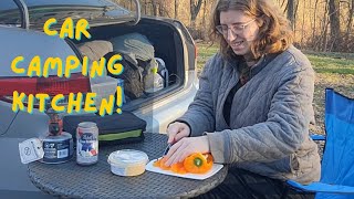 Car Camping Kitchen Setup [upl. by Eilloh]