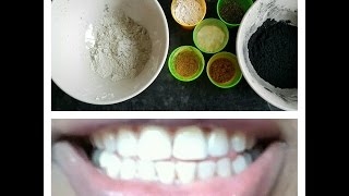 DIY Charcoal amp Bentonite clay teeth whitening toothpaste [upl. by Eidnim823]