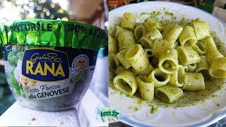 Pesto di Giovanni Rana alla genovese recensione e preparazione della pasta al pesto [upl. by Eltsyrc942]