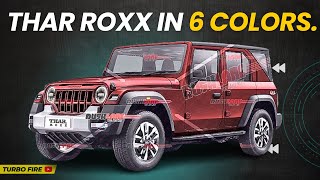 Mahindra Thar Roxx  6 New Colours 😍 [upl. by Suzanne]