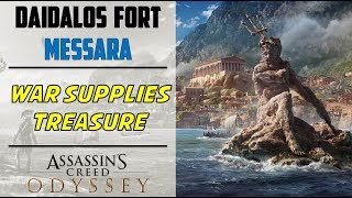 Daidalos Fort  Messara  War Supplies amp Treasure Location  AC ODYSSEY [upl. by Ozmo792]