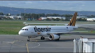 TigerAir Adelaide to Melbourne Flight TT448 A320 [upl. by Adym]