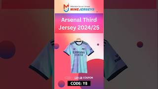 Arsenal Third Jersey 202425 Unboxing and Review  Minejersey soccer store [upl. by Lennox]