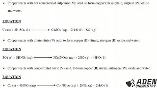 FORM 4 TOPIC 5 CHEMISTRY OF THE METALS LESSON 12 Chemistry of Copper Metal  PART 2Properties [upl. by Mellisa]