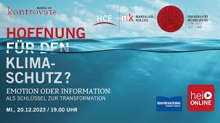 Hoffnung für den Klimaschutz Emotion oder Information als Schlüssel zur Transformation [upl. by Seugram]