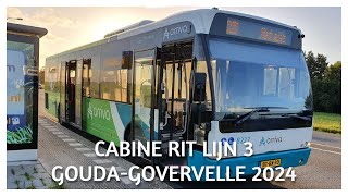 BUS CABINERIT LIJN 3 GOUDA GOVERWELLE 2024 [upl. by Leavitt54]