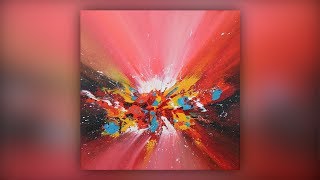 Colorful Abstract Painting  Acrylics  Palette Knife Technique  Demo 019 [upl. by Lenehc]