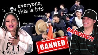 Siblings react to BTS going FULL ON CHAOTIC now they can have concerts again [upl. by Badger]