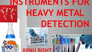 INSTRUMENTS FOR HEAVY METAL DETECTION Handling and precaution [upl. by Courcy]