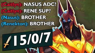 NASUS ADC  RENEKTON SUPPORT LORE BROTHERS [upl. by Aloel]