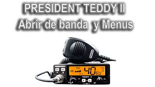 📻Menus oculto y abrir de banda President Teddy II [upl. by Nomar]