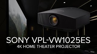 Sony VPLVW1025ES 4K HDR Laser Home Theater Front Projector Review [upl. by Lindgren]