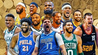 NBA最新高給取りTOP５０ランキングと歴代各年ごとの最もサラリーの高かった選手他【NBA入門・初心者】 [upl. by Eldnik]