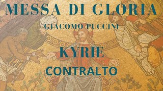 Puccini  KYRIE  Messa di Gloria Contralto [upl. by Erida]