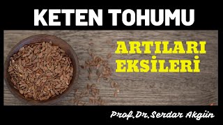 Keten Tohumu Faydaları ve Zararları ProfDrSerdar Akgün Tıp Videoları [upl. by Allemac]