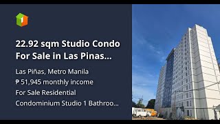 2292 sqm Studio Condo For Sale in Las Pinas Metro Manila [upl. by Messere]