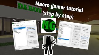 How To Macro In Da hood Using Macro gamer Step by step2024 NEW With keyb mouse touch Tutorial [upl. by Hose431]